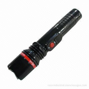 Stun Gun with Strong Flashlight, 2000kV Output Pulse Voltage and High Voltage Electric Shock